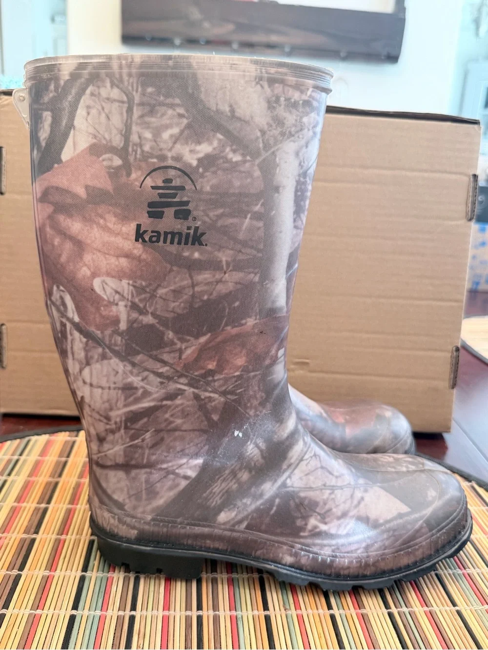 Kid’s Kamik Stomp Rain Boots Camo Size 3